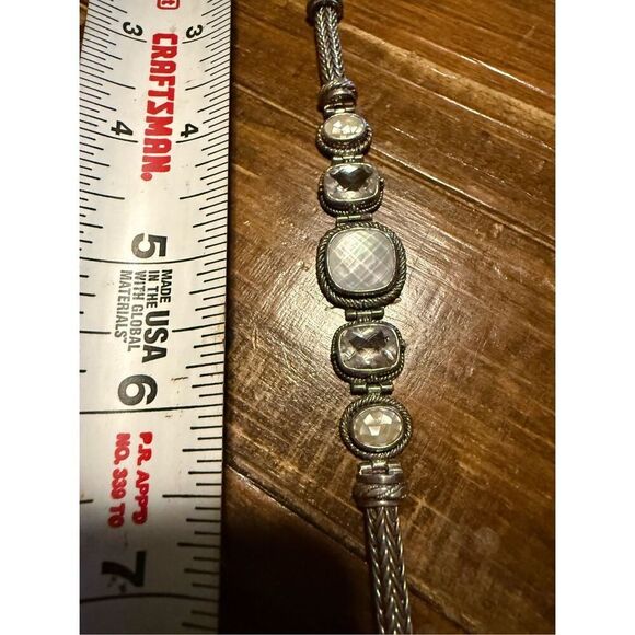 Lori Bonn Sterling Silver Multi-Gemstone Toggle Bracelet – 925 – 7.5” Adjustable - Picture 15 of 15
